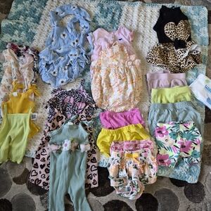 NB, 0-3M,3-6 Summer Clothes  (89 pieces)